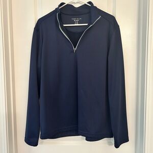 Perry Ellis Sport Men’s 1/4 Zip Pullover – Size Small – Navy Blue